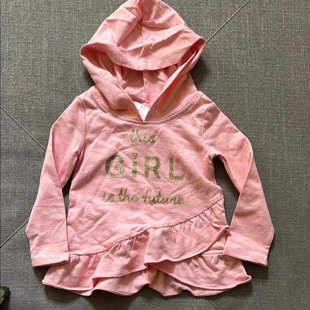 NWT Toddler Girl - 2T Carter's Pink Outfit with Gold Accent